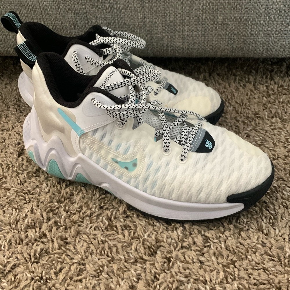 Giannis Nike kids shoe, barely worn, like new size 4y